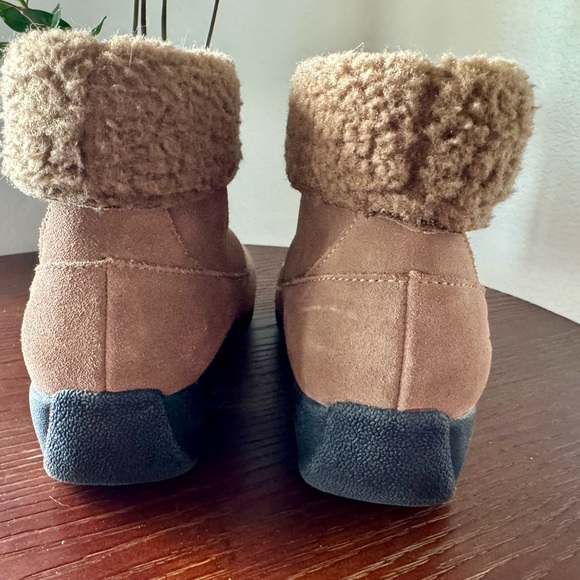 Dr. Scholl's Tan Leather Ankle Boots with Zipper Womens Size 8.5 - Picture 4 of 11